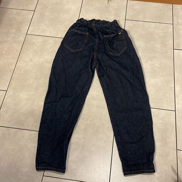 ZARA woman’s blue jeans with an elastic waist - Picture 7 of 16